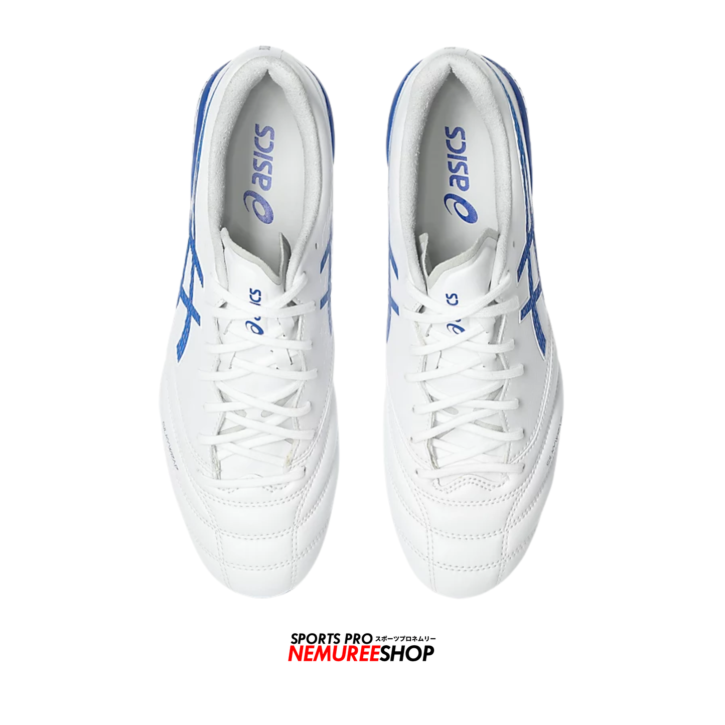 ASICS Football Shoes DS LIGHT X-FLY 6 (WHITE/ASICS BLUE) - Nemuree Shop - Online Sports Store