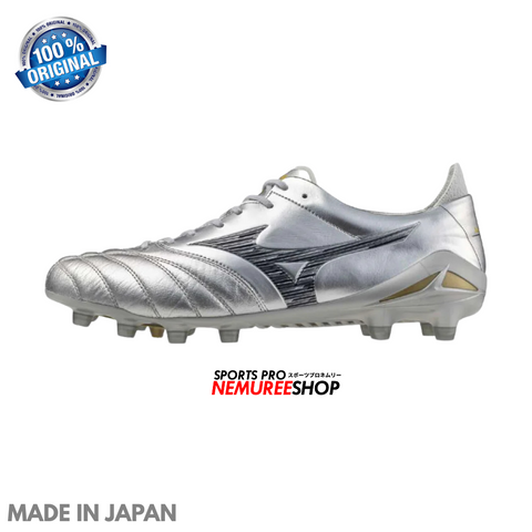 MIZUNO Football Shoes MORELIA NEO 4 JAPAN (GALAXY SILVER/GOLD/8605C) - Nemuree Shop - Online Sports Store