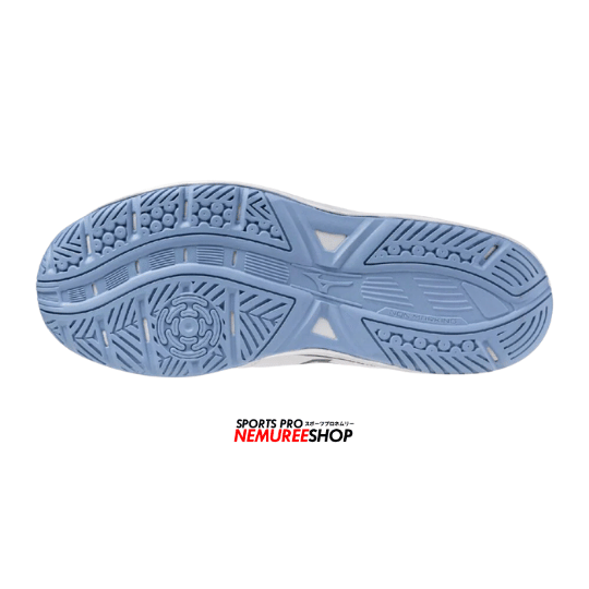 MIZUNO Volleyball Shoes CYCLONE SPEED 5 (WHITE/BELLWETHER BLUE/BEL AIR BLUE) - Nemuree Shop - Online Sports Store