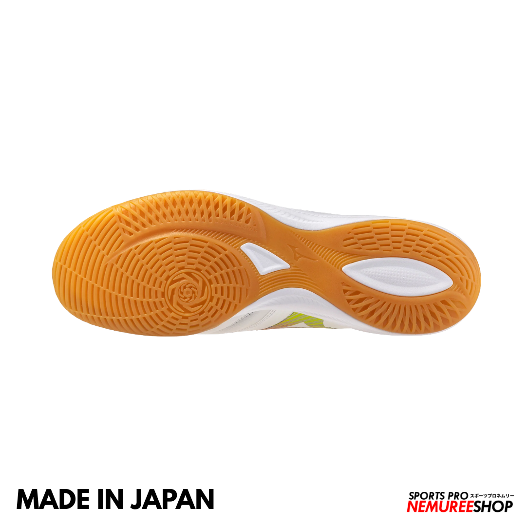 MIZUNO Futsal Shoes MORELIA NEO SALA BETA JAPAN IN (WHITE/LAVA ORANGE/EVENING PRIMROSE)