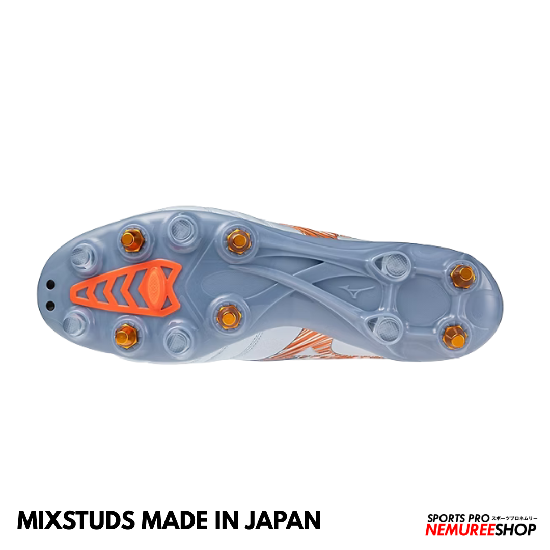 MIZUNO Football Shoes MORELIA NEO 5 JAPAN MIX (BLUE FINCH/CORNFLOWER BLUE/LAVA ORANGE)