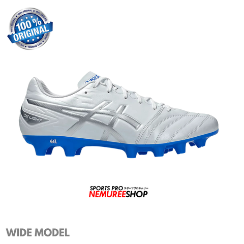 ASICS Football Shoes DS LIGHT CLUB WIDE (WHITE/PURE SILVER) - Nemuree Shop - Online Sports Store