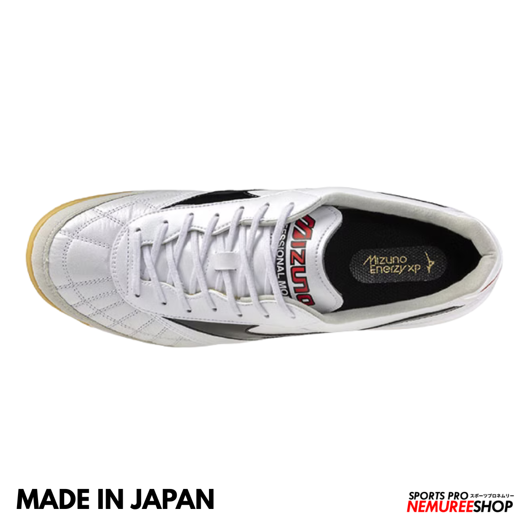 MIZUNO Futsal Shoes MORELIA SALA JAPAN IN (WHITE/BLACK/CHINESE RED)
