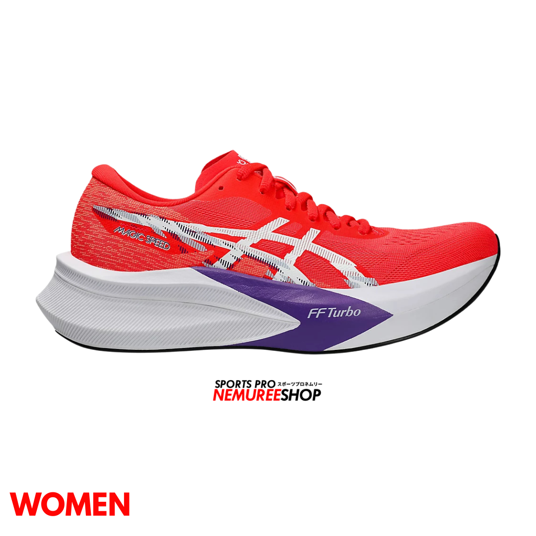 ASICS Women Running Shoes MAGIC SPEED 4 WOMEN (FLASH RED/WHITE) - Nemuree Shop - Online Sports Store