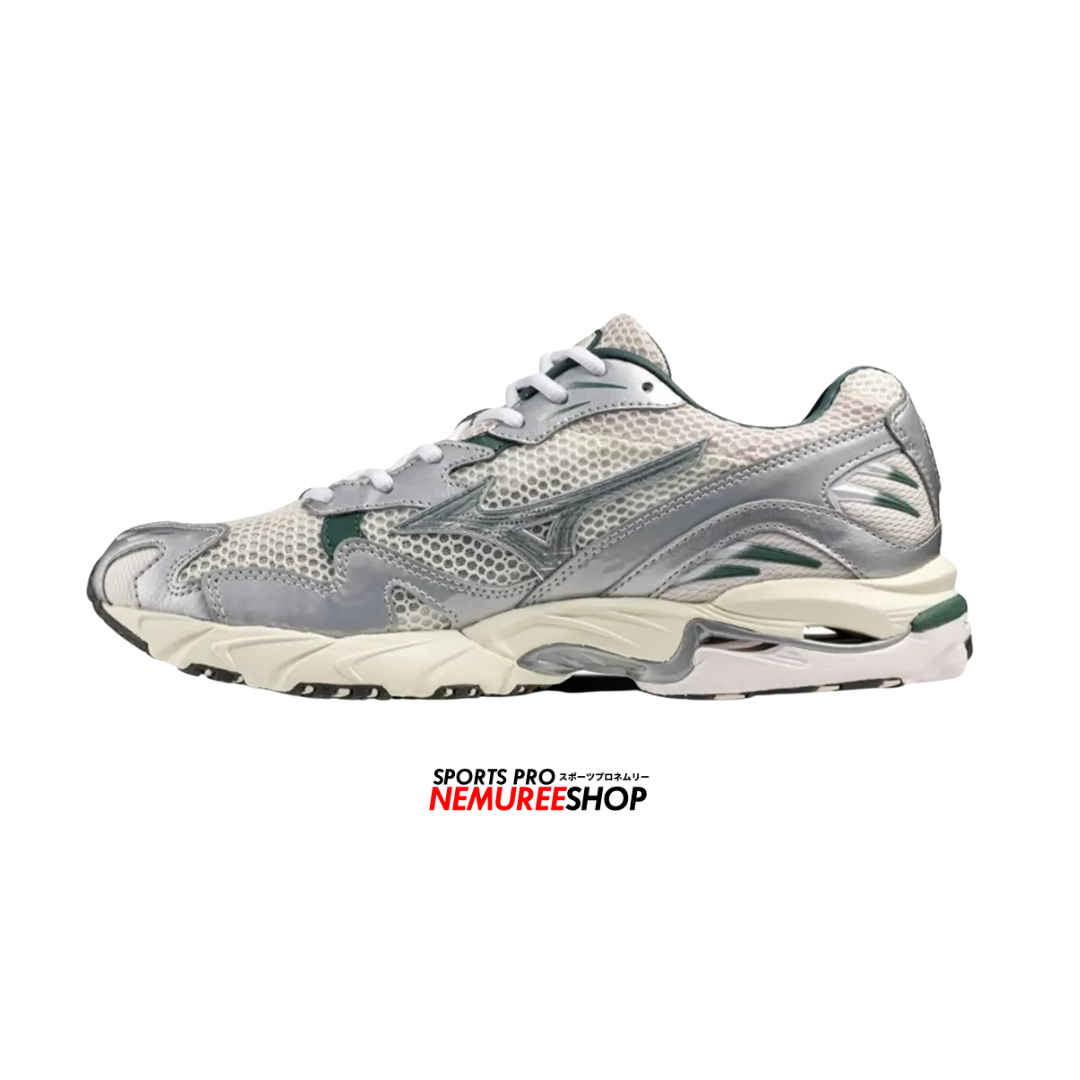 MIZUNO Sneakers WAVE RIDER 10 (WHITE SLATE/BISTRO GREEN) - Nemuree Shop - Online Sports Store