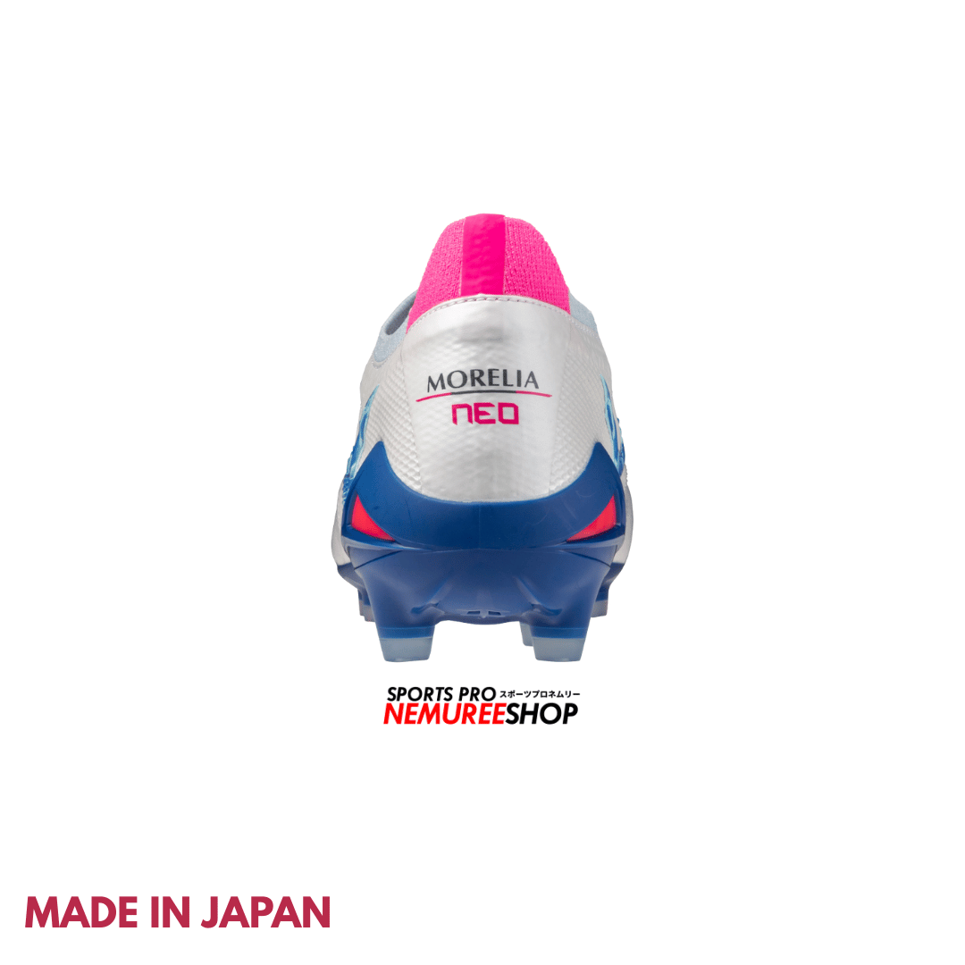 MIZUNO Football Shoes MORELIA NEO 4 BETA JAPAN (WHITE/TANAGER TURQUOISE /PINK TETRA) - Nemuree Shop - Online Sports Store