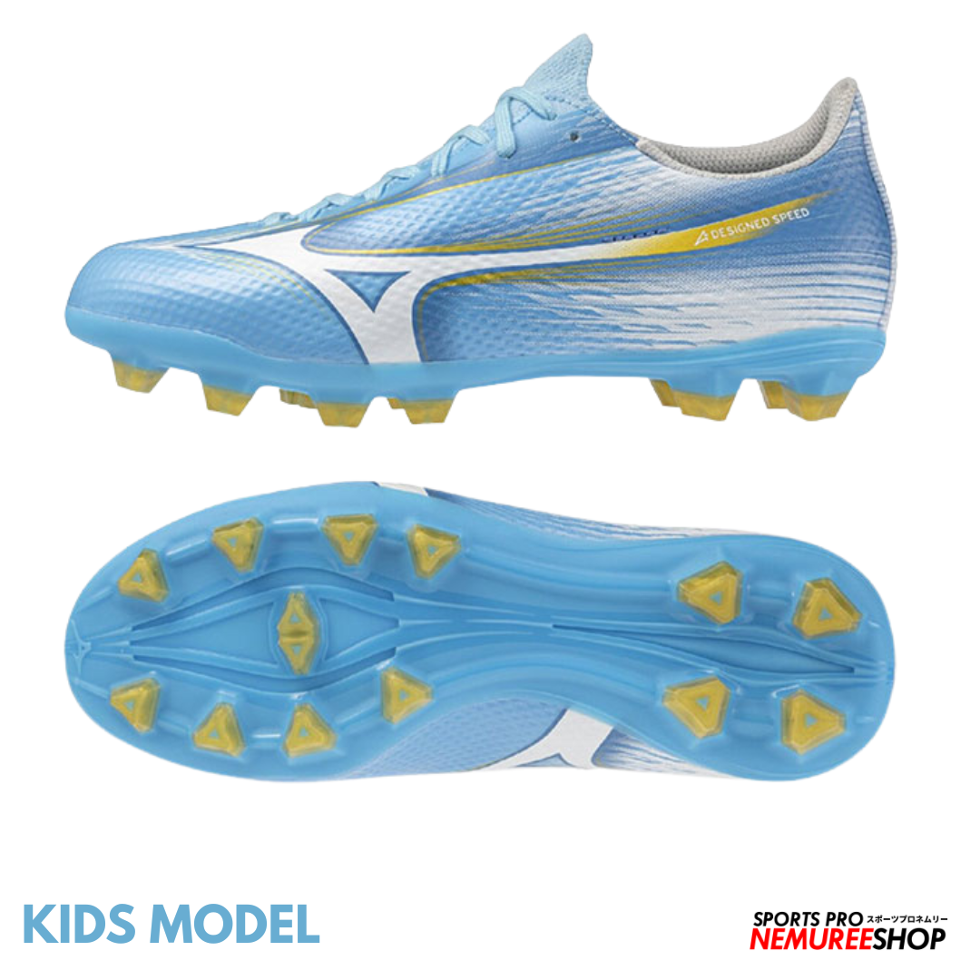MIZUNO Football Shoes ALPHA 3 JR (CELESTE / WHITE)
