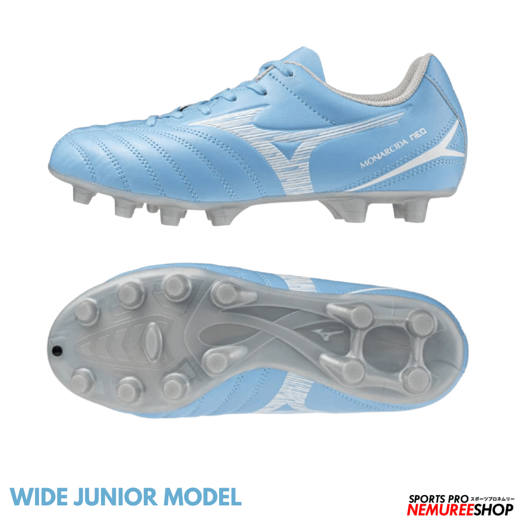 MIZUNO Football Shoes MONARCIDA NEO 3 SELECT JR WIDE (CELESTE / WHITE)