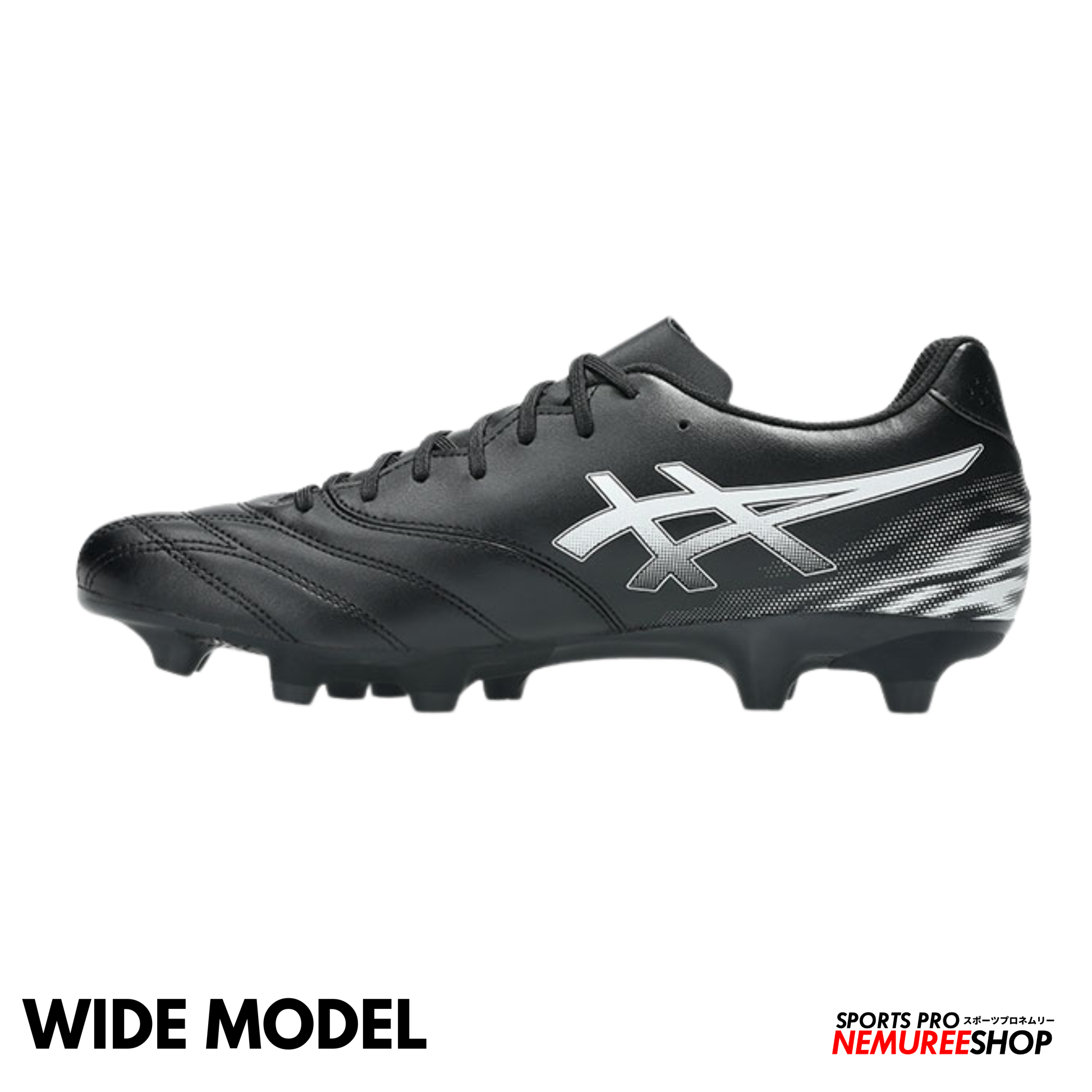 ASICS Football Shoes DS LIGHT CLUB WIDE (BLACK/WHITE) - Nemuree Shop - Online Sports Store