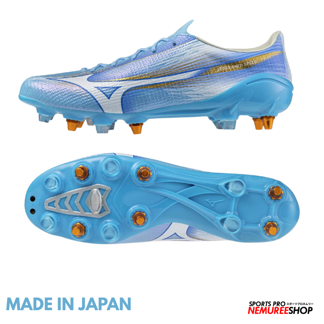 MIZUNO Football Shoes ALPHA 3 JAPAN MIX (CELESTE / WHITE)