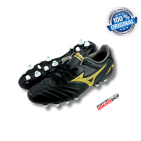 MIZUNO Soccer Shoes MORELIA NEO 4 PRO MIX (BLACK/GOLD) - Nemuree Shop - Online Sports Store