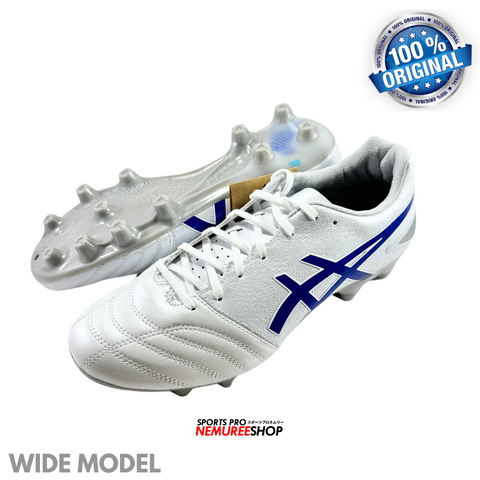 ASICS Soccer Shoes DS LIGHT ADVANCE WIDE (WHITE/TUNA BLUE) - Nemuree Shop - Online Sports Store