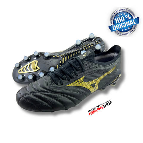 MIZUNO Soccer Shoes MORELIA NEO 4 BETA ELITE (BLACK/GOLD) - Sports Pro Nemuree Shop - Online Sports Store