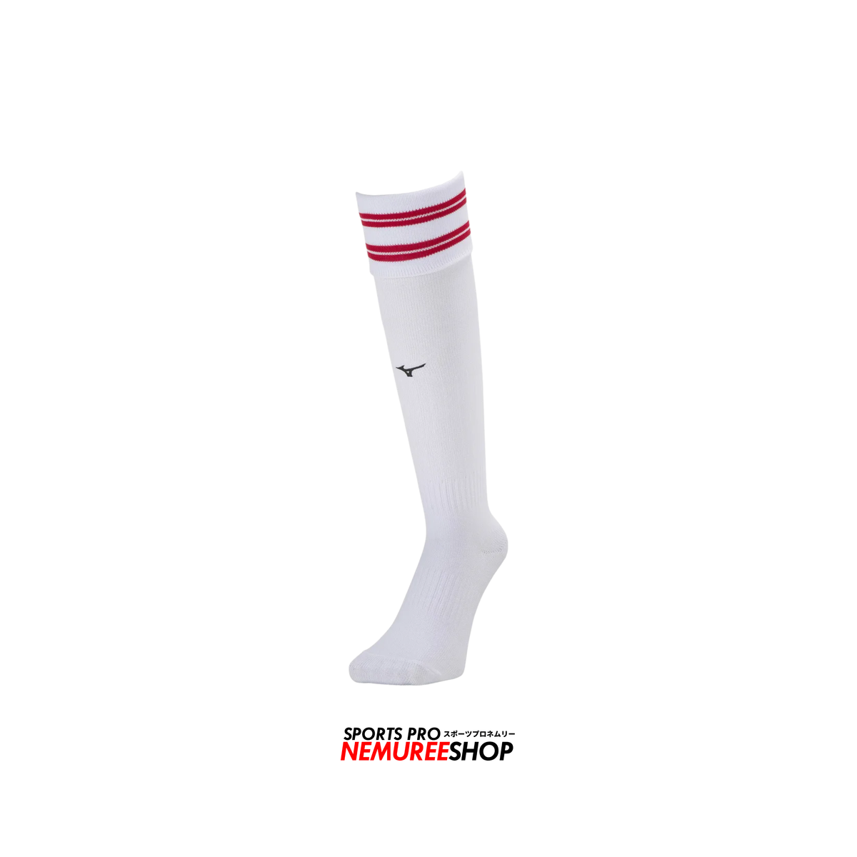 MIZUNO Accessories LINE SOCKS (WHITE/CHINESE RED) - Nemuree Shop - Online Sports Store