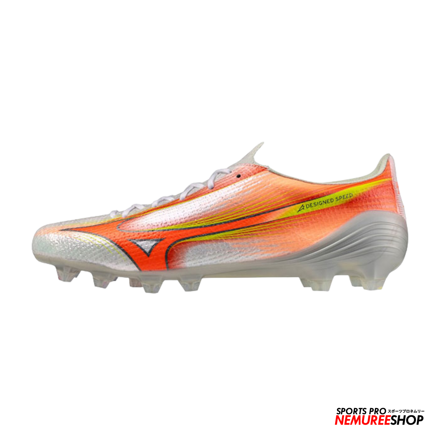 MIZUNO Football Shoes ALPHA 3 ELITE (WHITE/LAVA ORANGE/EVENING PRIMROSE)