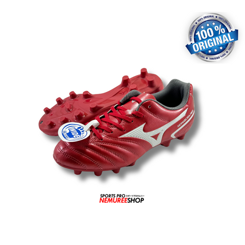 MIZUNO Soccer Shoes MONARCIDA NEO 2 SELECT JR (RED/WHITE) - WIDE - Nemuree Shop - Online Sports Store