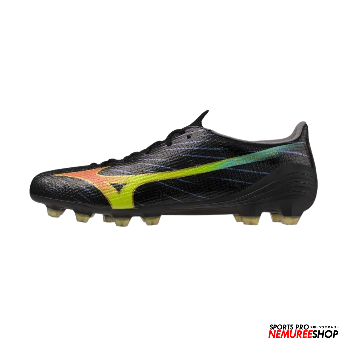 MIZUNO Football Shoes ALPHA 3 PRO (BLACK/LAVA ORANGE/EVENING PRIMROSE)