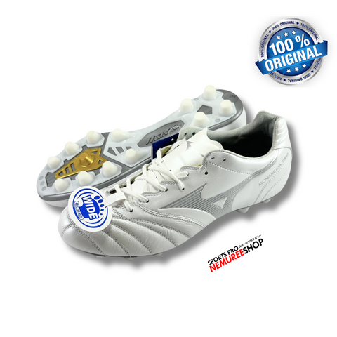 MIZUNO Soccer Shoes MONARCIDA NEO 2 WIDE ELITE (WHITE/SILVER) - Sports Pro Nemuree Shop - Online Sports Store