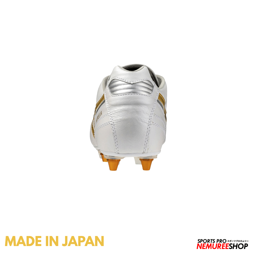 MIZUNO Football Shoes MORELIA 2 JAPAN MIX (WHITE / GOLD) – Nemuree MIZUNO Football Shoes MORELIA 2 JAPAN MIX (WHITE / GOLD) – Nemuree