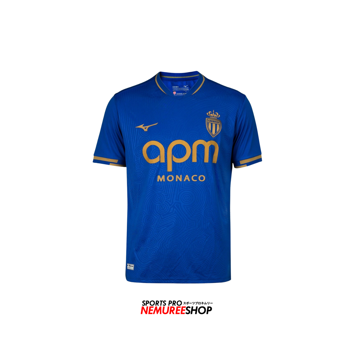 MIZUNO Apparel AWAY JERSEY AS MONACO MEN 25/26 (SPECTRUM BLUE) - Nemuree Shop - Online Sports Store