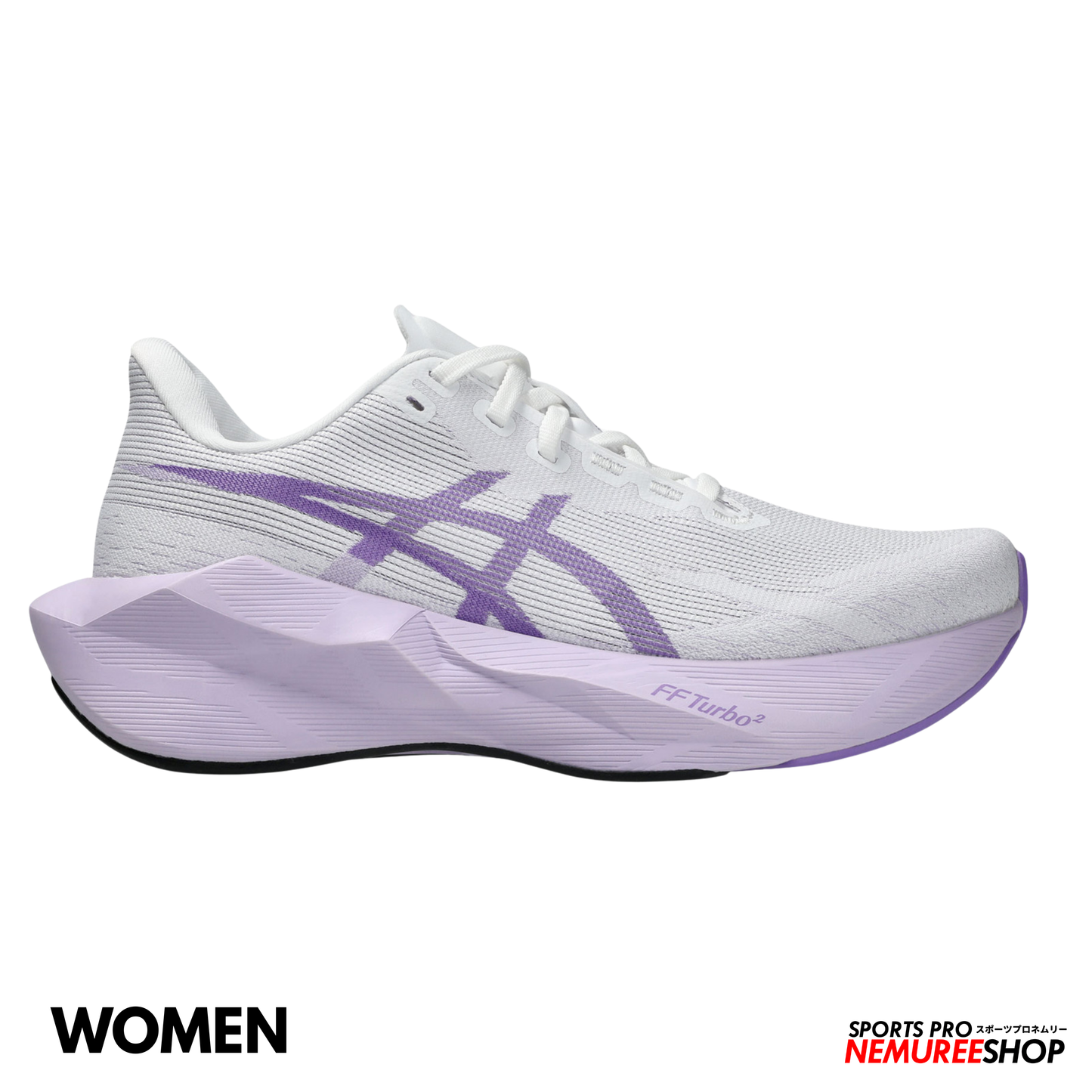 ASICS Women Running Shoes NOVABLAST 6 WOMEN (WHITE/MURASAKI)