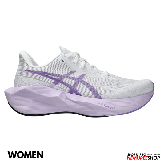 ASICS Women Running Shoes NOVABLAST 6 WOMEN (WHITE/MURASAKI)