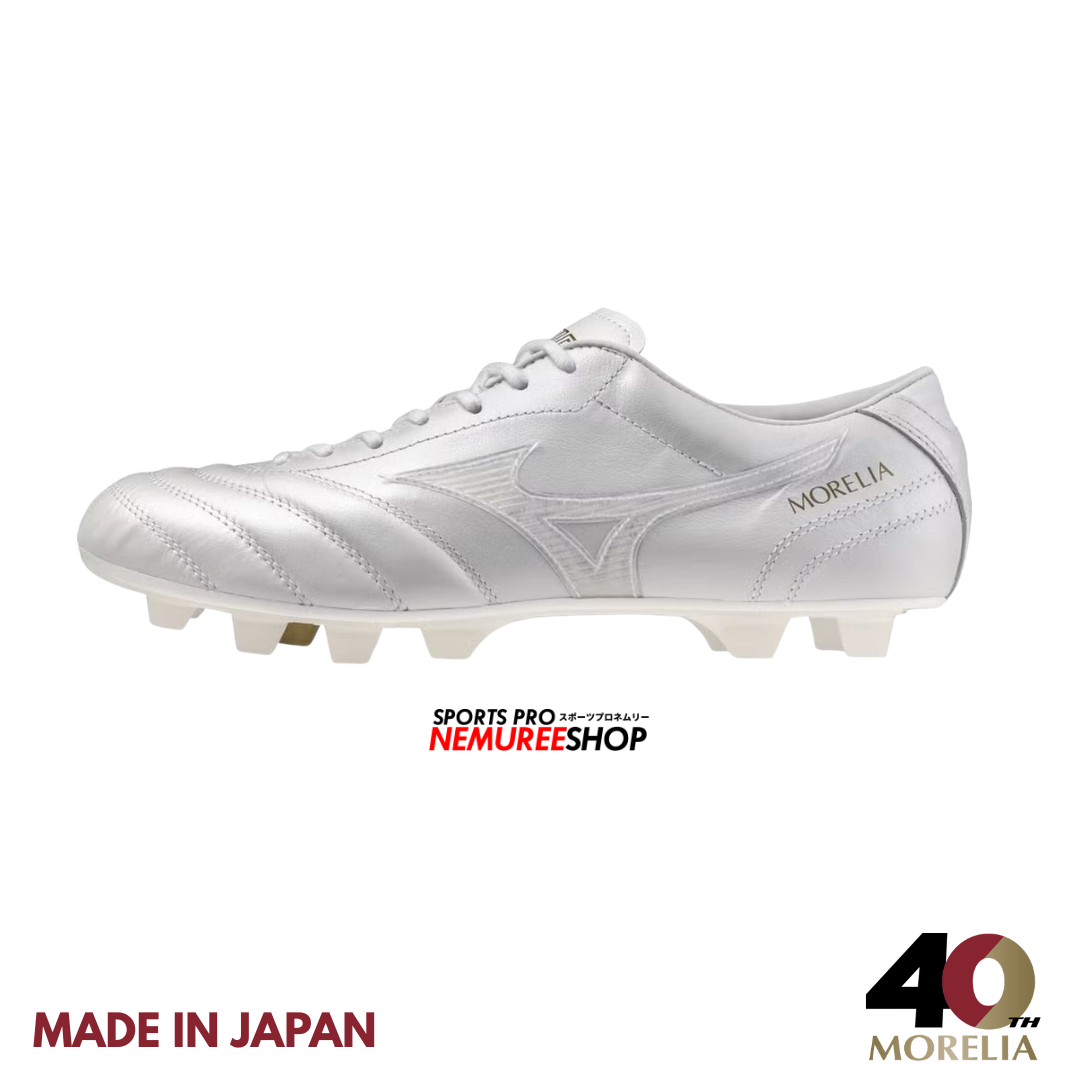 MIZUNO Soccer Shoes MORELIA UL JAPAN 40TH (WHITE/WHITE) – Nemuree