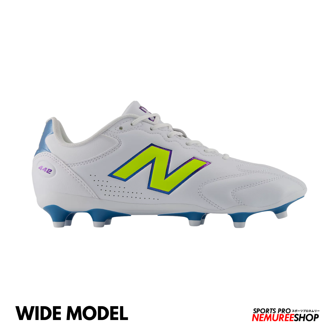 NEW BALANCE Football Shoes 442 TEAM FG V3 (WHITE / ALKALINE GREEN)