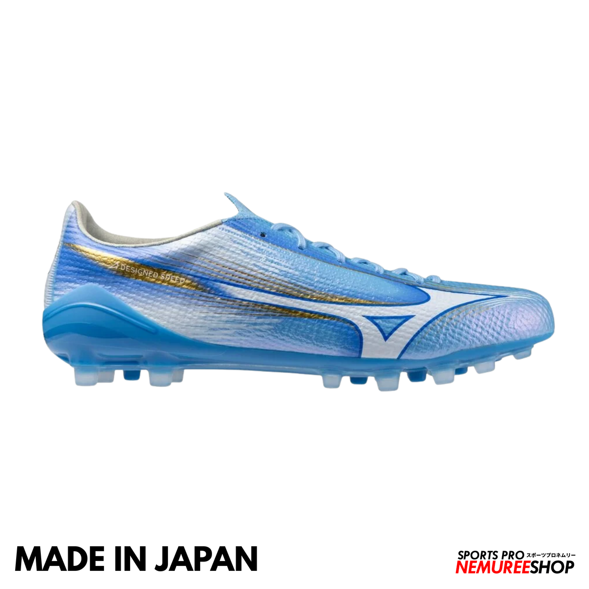 MIZUNO Football Shoes ALPHA 3 JAPAN AG (CELESTE/WHITE)
