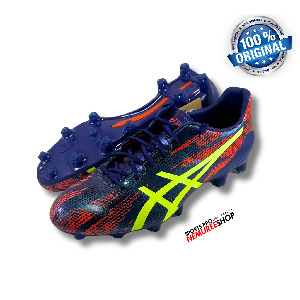 ASICS Soccer Shoes MENACE 4 L.E (DIVE BLUE/SAFETY YELLOW) - Sports Pro Nemuree Shop - Online Sports Store