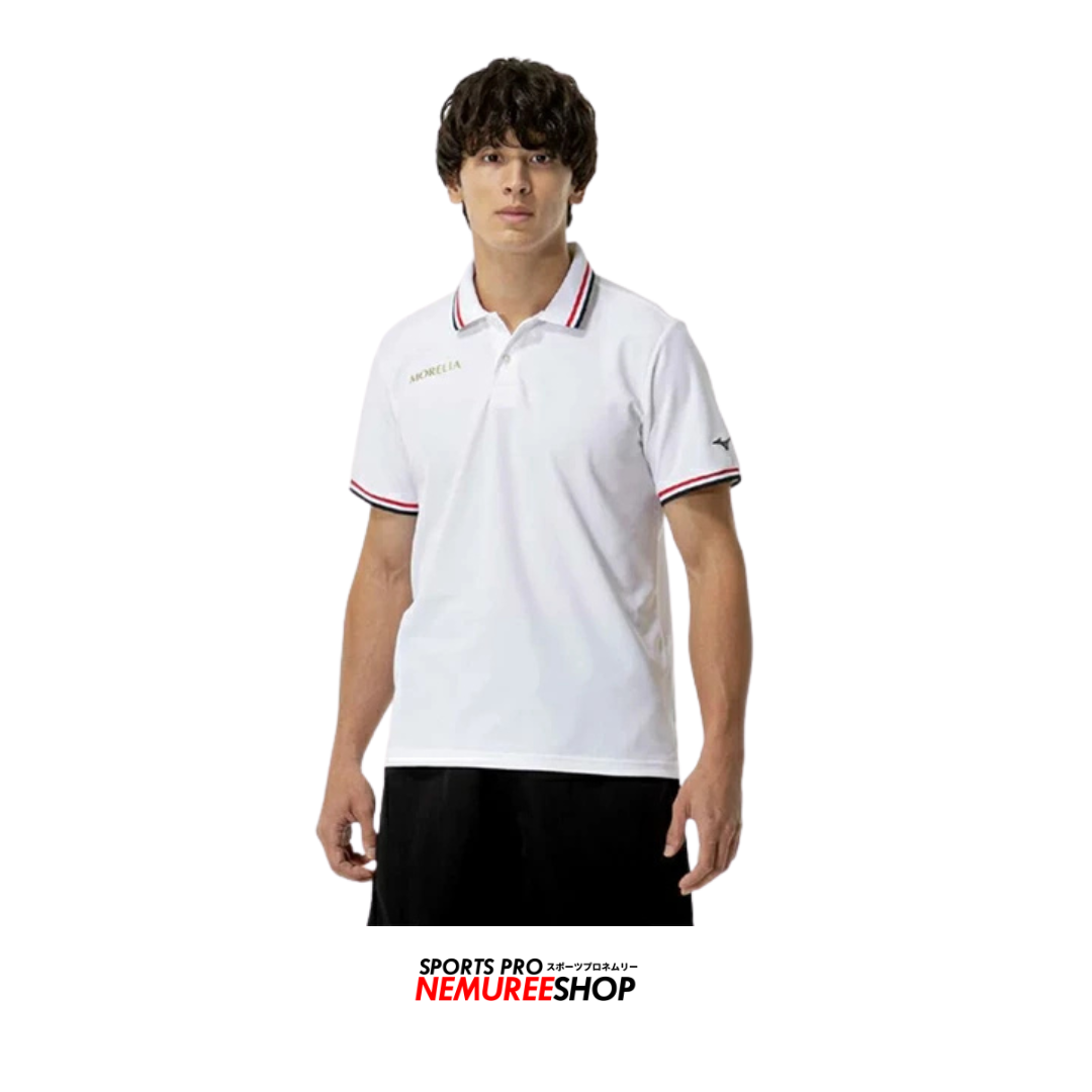 MIZUNO Mizuno MORELIA POLO SHIRT MEN - SHORT SLEEVE  (WHITE) - Nemuree Shop - Online Sports Store
