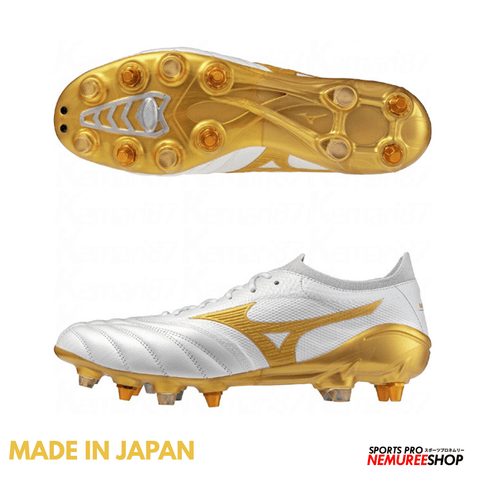 Mizuno Morelia サッカーシューズ ホワイト/ゴールド MIZUNO Football Shoes MORELIA NEO 4 JAPAN MIX (WHITE / GOLD