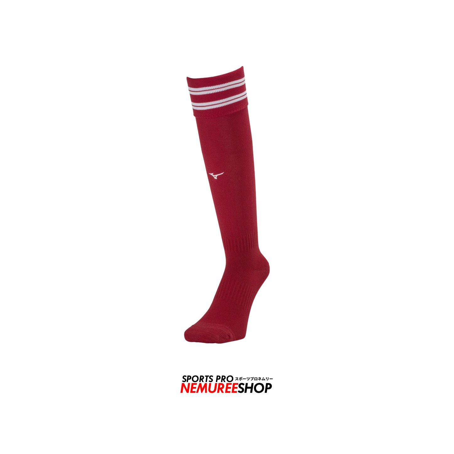 MIZUNO Accessories LINE SOCKS (CHINESE RED/WHITE)