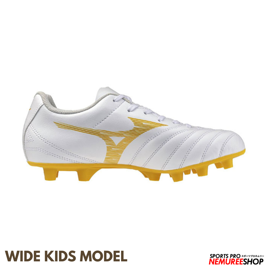 MIZUNO Football Shoes MONARCIDA NEO 3 SELECT JR WIDE (WHITE / GOLD)