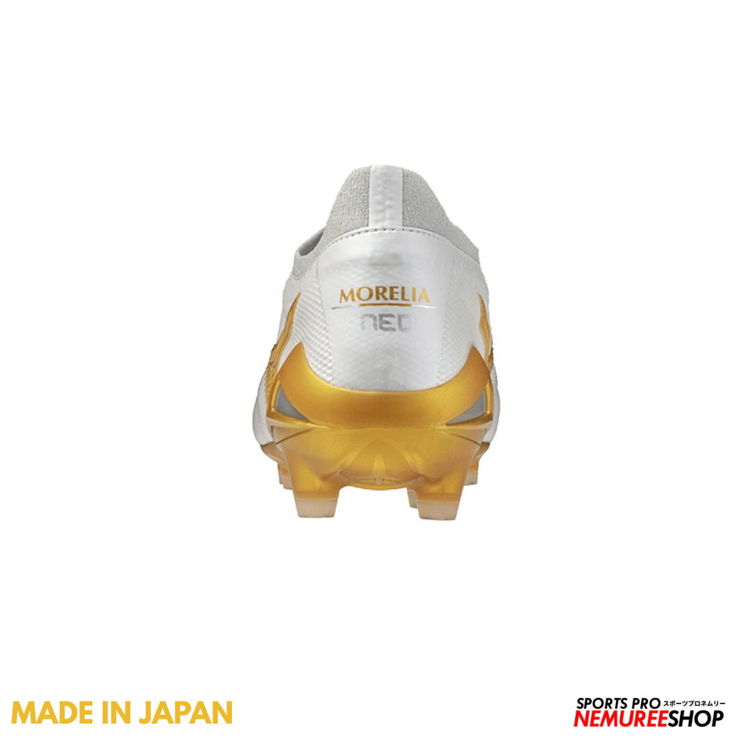 MIZUNO Football Shoes MORELIA NEO 4 BETA JAPAN (WHITE / GOLD)