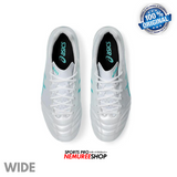 ASICS Football Shoes DS LIGHT ADVANCE WIDE (WHITE/SEA GLASS) - Nemuree Shop - Online Sports Store