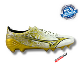 MIZUNO Soccer Shoes ALPHA ELITE (WHITE/GE GOLD/BLACK) - Nemuree Shop - Online Sports Store