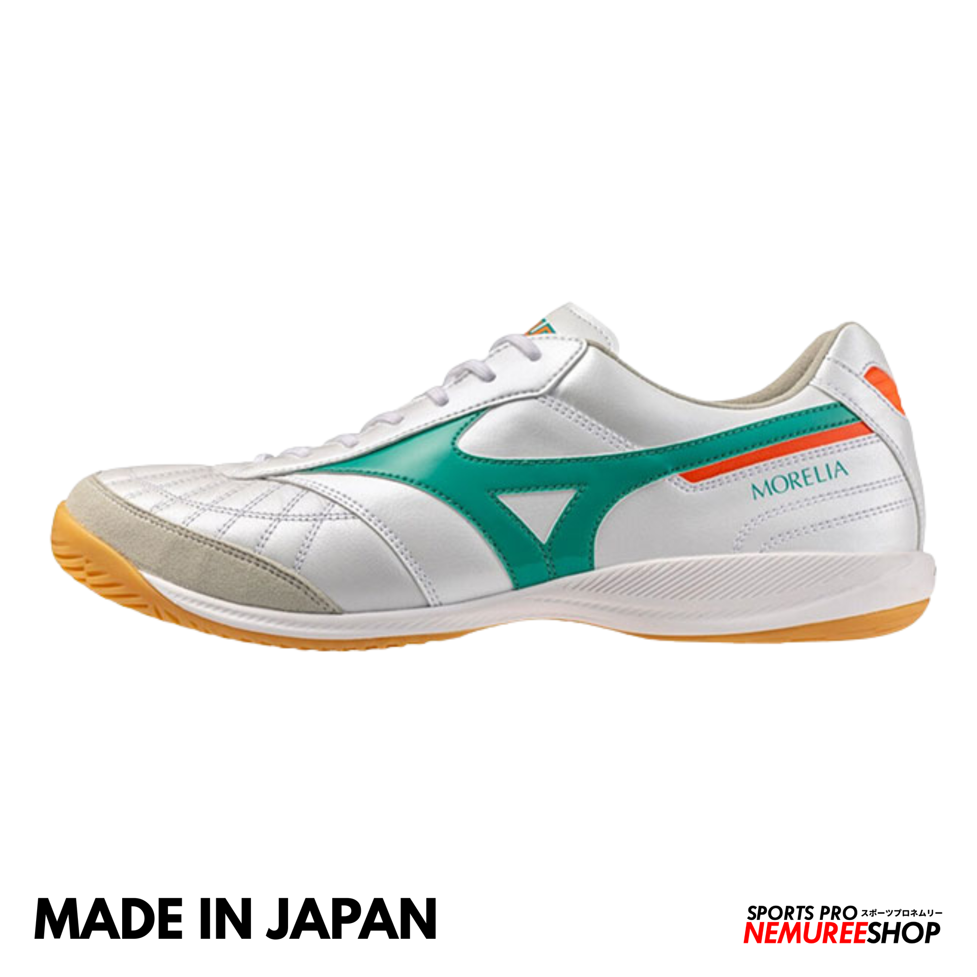 MIZUNO Futsal Shoes MORELIA SALA JAPAN IN (WHITE/ARCADIA/LAVA