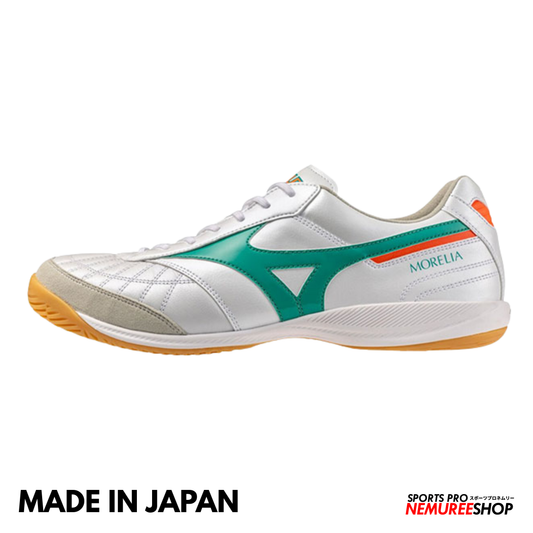 MIZUNO Futsal Shoes MORELIA SALA JAPAN IN (WHITE/ARCADIA/LAVA ORANGE)