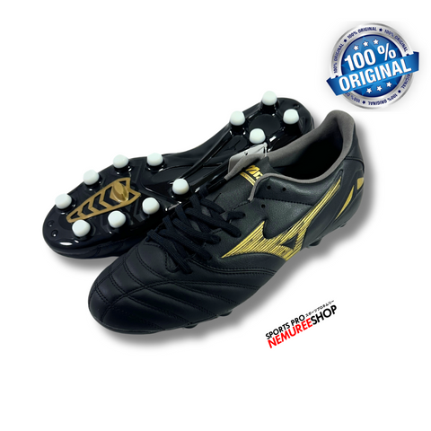 MIZUNO Soccer Shoes MORELIA NEO 4 PRO (BLACK/GOLD) - Sports Pro Nemuree Shop - Online Sports Store