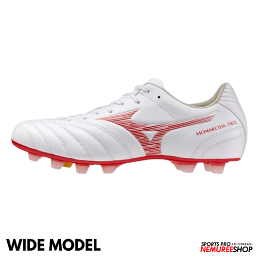 MIZUNO Football Shoes MONARCIDA NEO 3 WIDE PRO (WHITE/MORELIA 40TH RED)