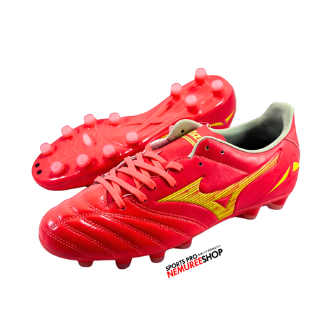 MIZUNO Soccer Shoes MORELIA NEO 4 PRO (FIERY CORAL 2/BOLT 2) - Sports Pro Nemuree Shop - Online Sports Store