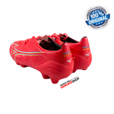 MIZUNO Soccer Shoes ALPHA JAPAN (FIERY CORAL 2 / WHITE / BOLT) - Sports Pro Nemuree Shop - Online Sports Store