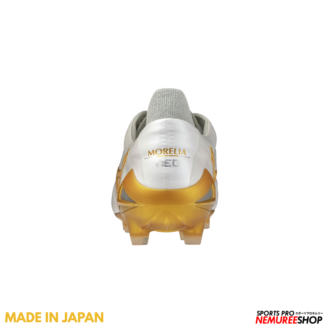MIZUNO Football Shoes MORELIA NEO 4 JAPAN (WHITE / GOLD)