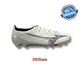 MIZUNO Soccer Shoes ALPHA JAPAN (WHITE/IGNITION RED/HOLO) - Nemuree Shop - Online Sports Store