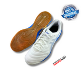 ASICS Futsal Shoes CALCETTO WD 9 (WHITE/ELECTRIC BLUE) - Nemuree Shop - Online Sports Store