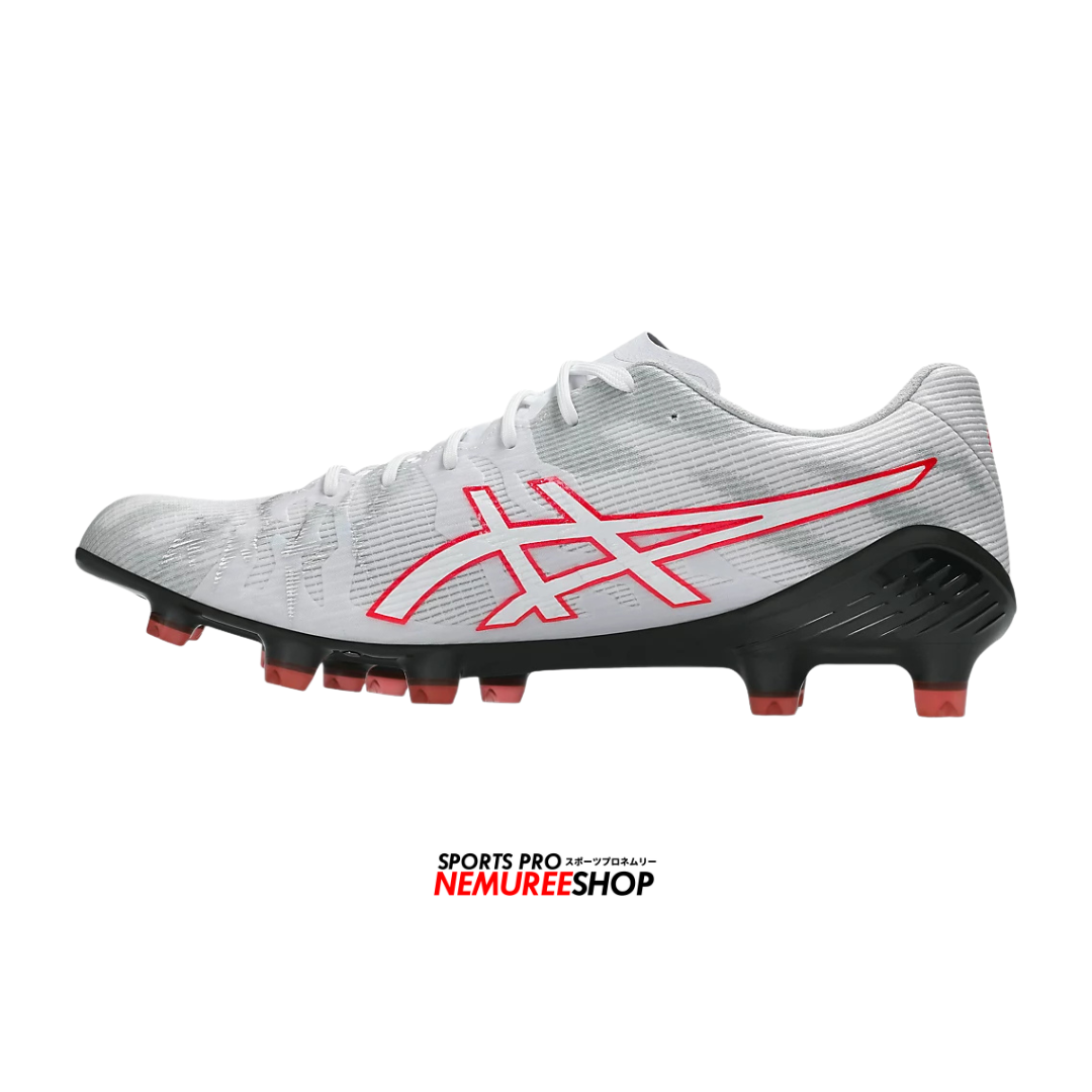 ASICS Football Shoes DS LIGHT ACROS 3 (WHITE / FLASH RED) - Nemuree Shop - Online Sports Store