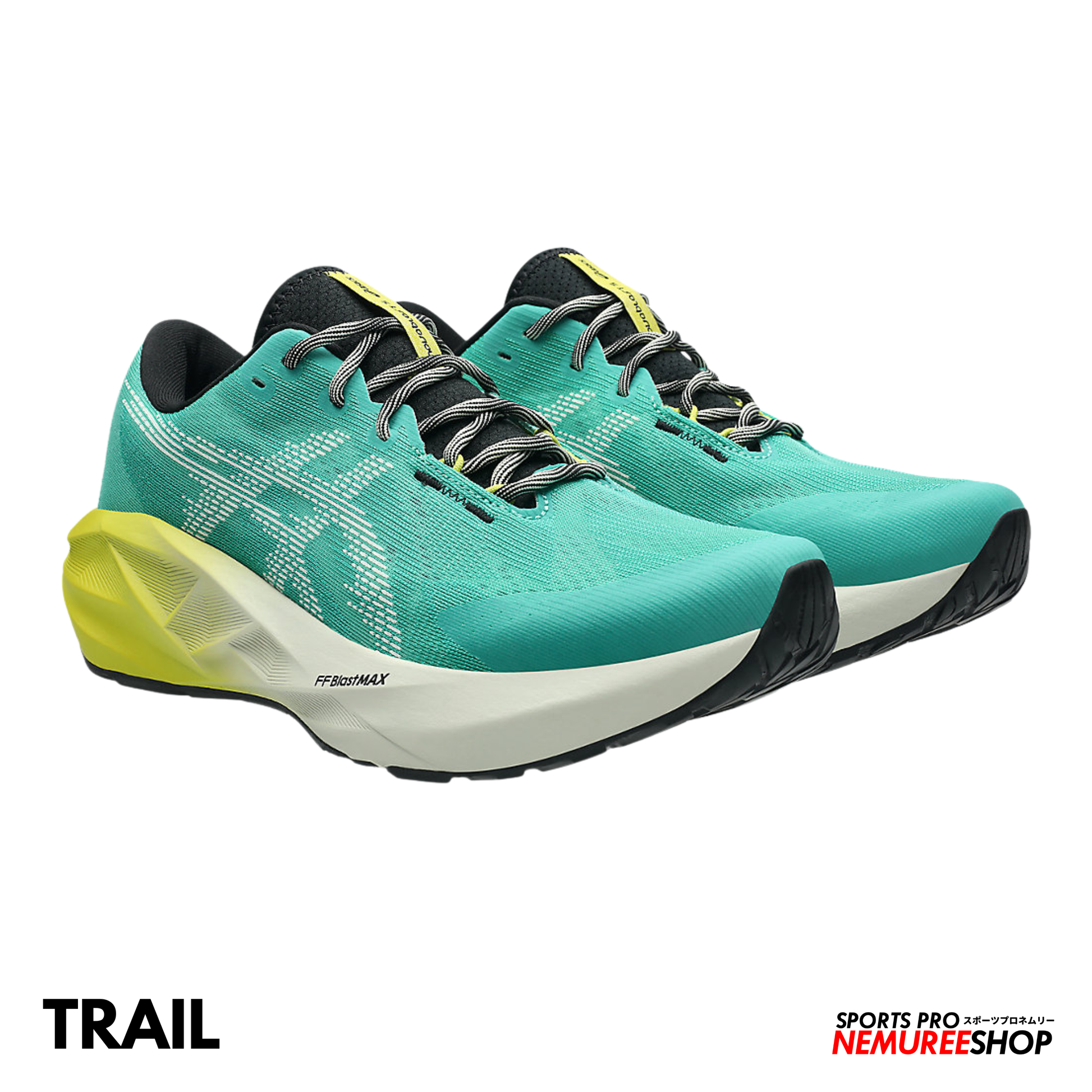 ASICS Running Shoes NOVABLAST 5 TR (AURORA GREEN/LIGHT DUST) - Nemuree Shop - Online Sports Store