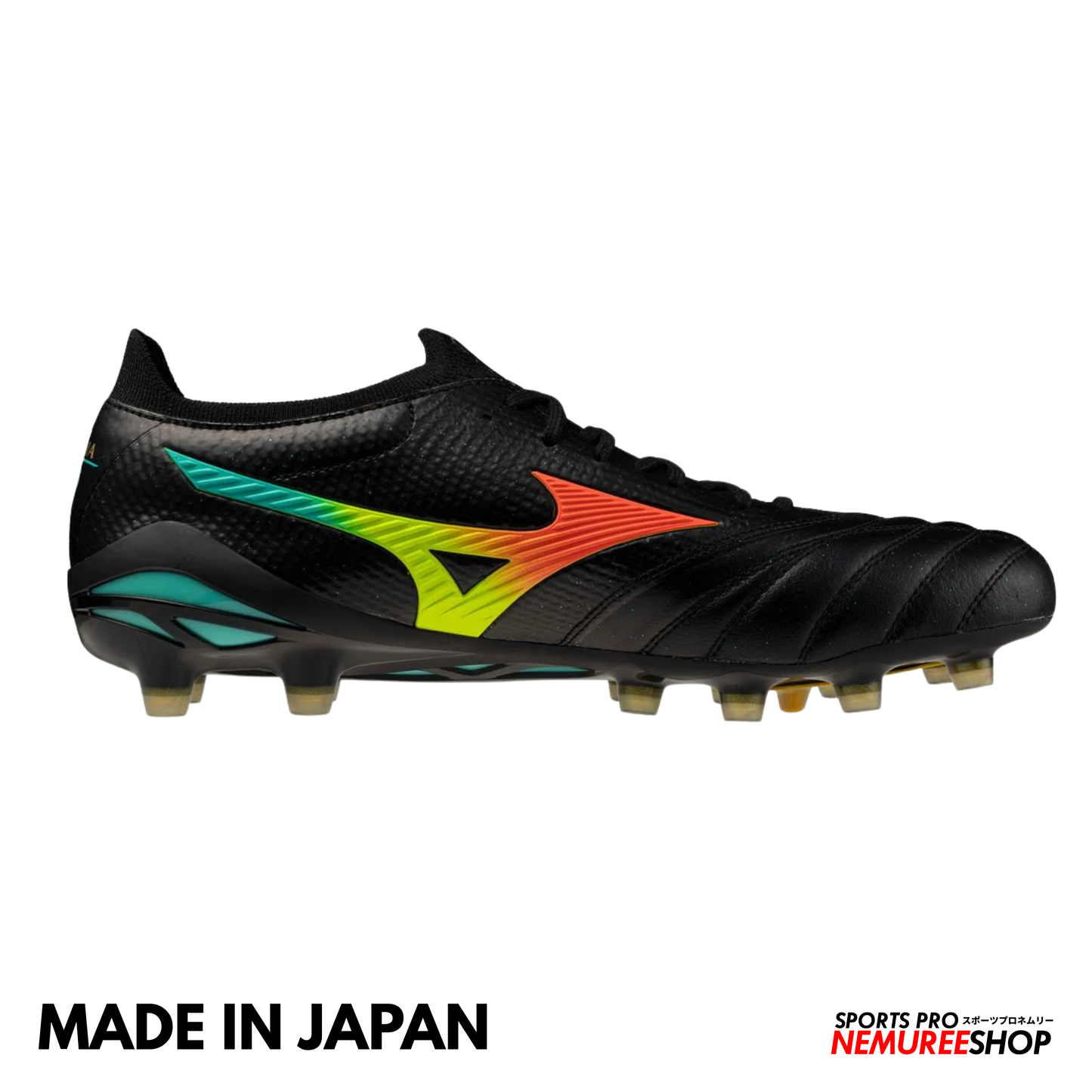 MIZUNO Football Shoes MORELIA NEO 5 BETA JAPAN (BLACK/LAVA ORANGE/ARCADIA)