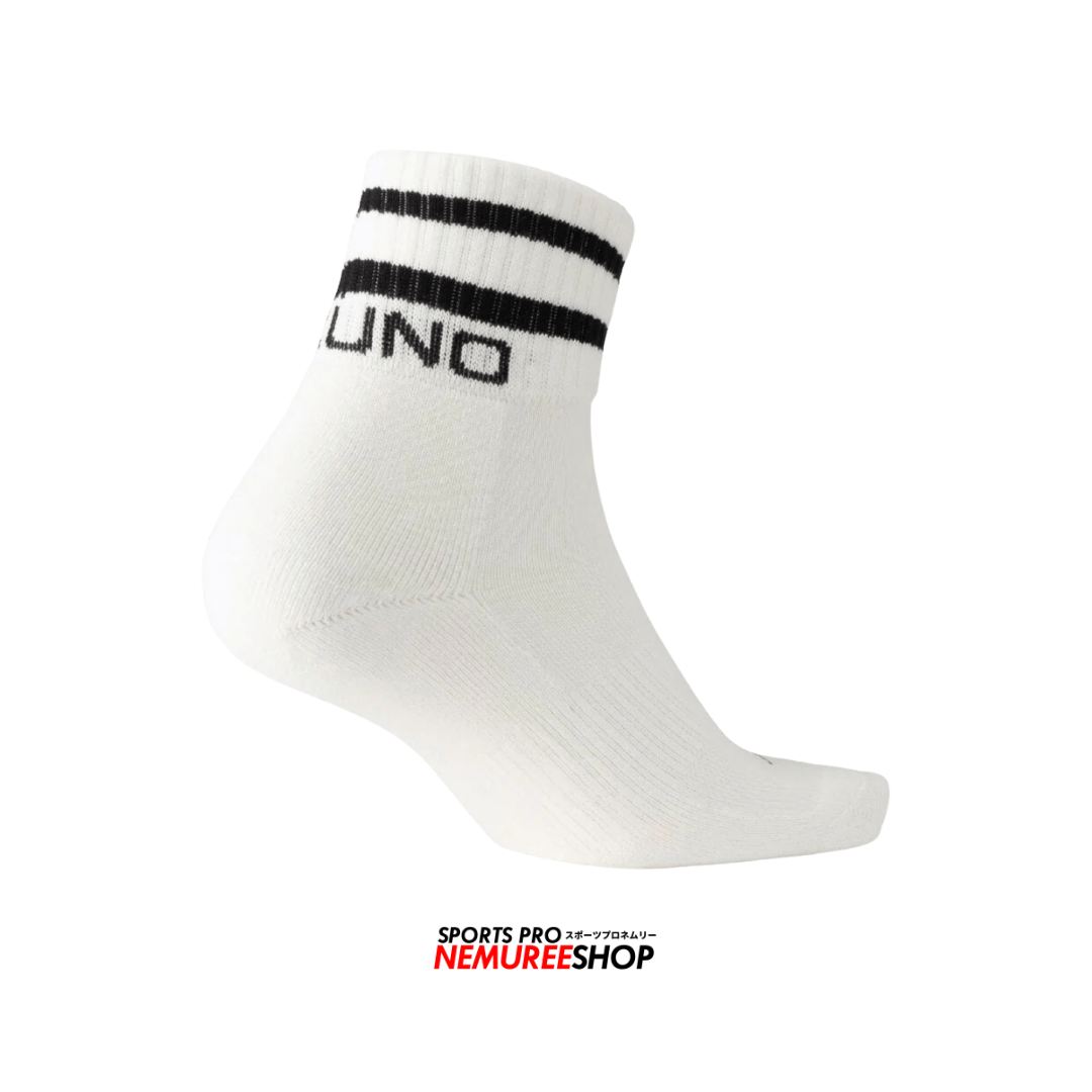 MIZUNO Accessories 1P LINE SOCKS SHORT (WHITE) - Nemuree Shop - Online Sports Store